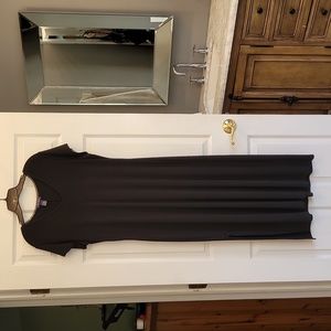 The Limited size Large long black maxi stretchy Jersey dress